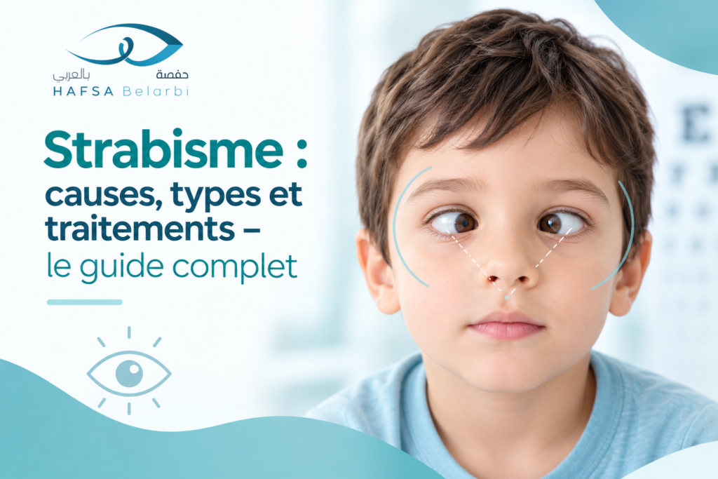 Strabisme chez l’enfant : causes, types et traitements – Cabinet Hafsa Belarbi à Oujda.